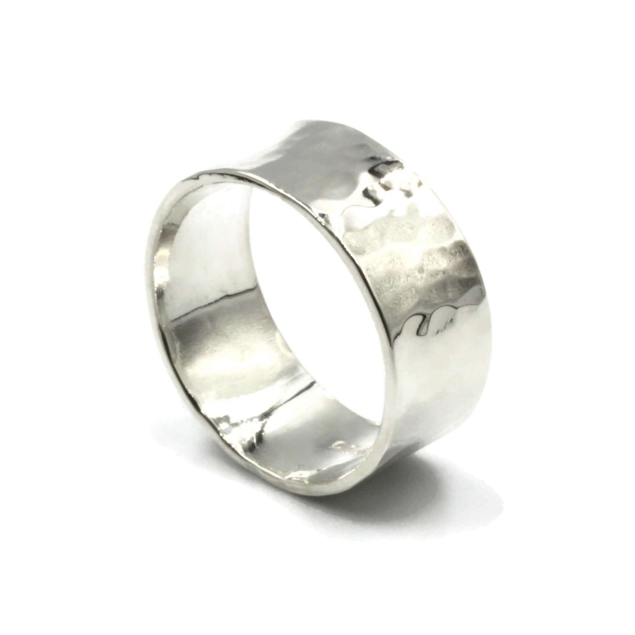 Hammered Silver Ring - Women Gift Ideas - Sterling Silver